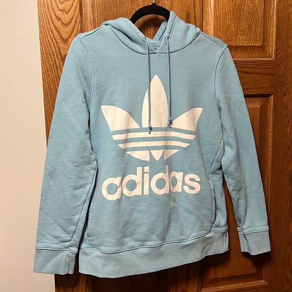 adidas Tops - Blue Adidas Hoodie